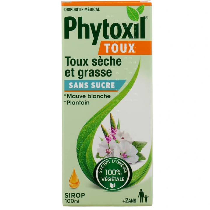 Phytoxil Toux sèche et grasse Sirop sans sucre 100 ml 3664798079326