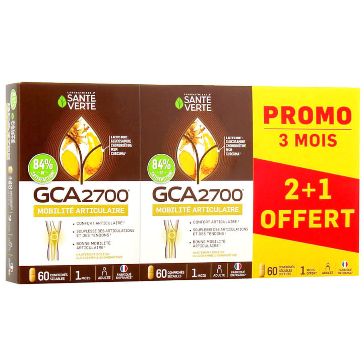 Santé Verte GCA 2700 TRIO Joints . 120+60 tablets. Limited Edition