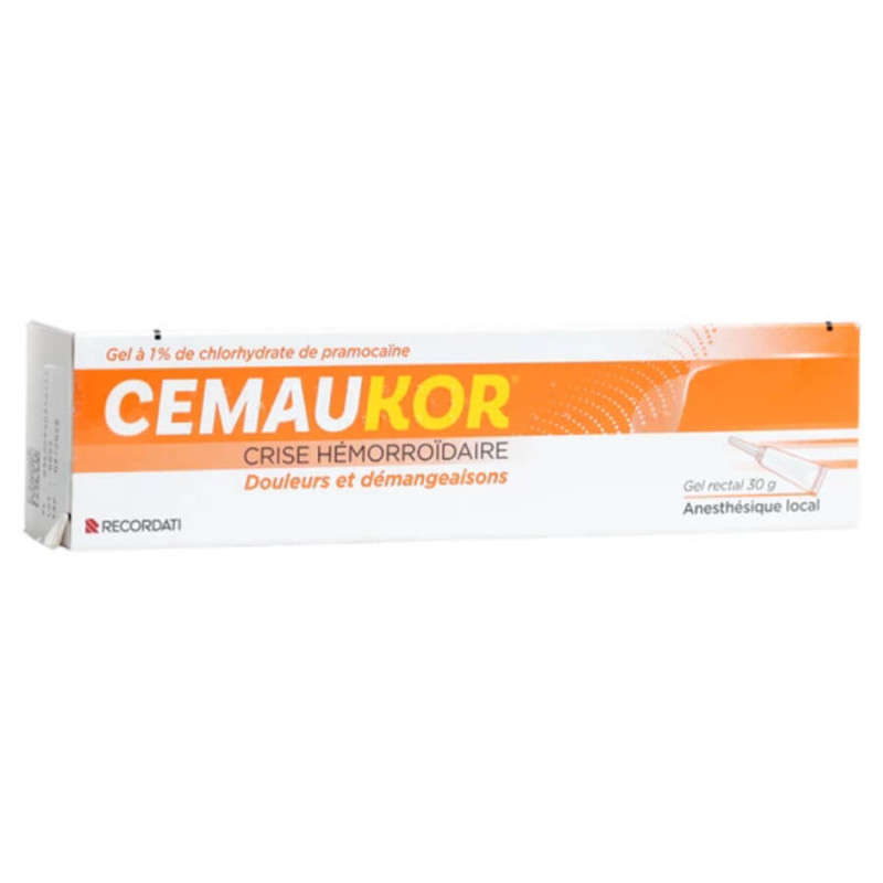 Cemaukor 1 % gel crise hémorroïdaire 30 gr 3400930310717 Cemaukor 1 % gel crise hémorroïdaire 30 gr 3400930310717