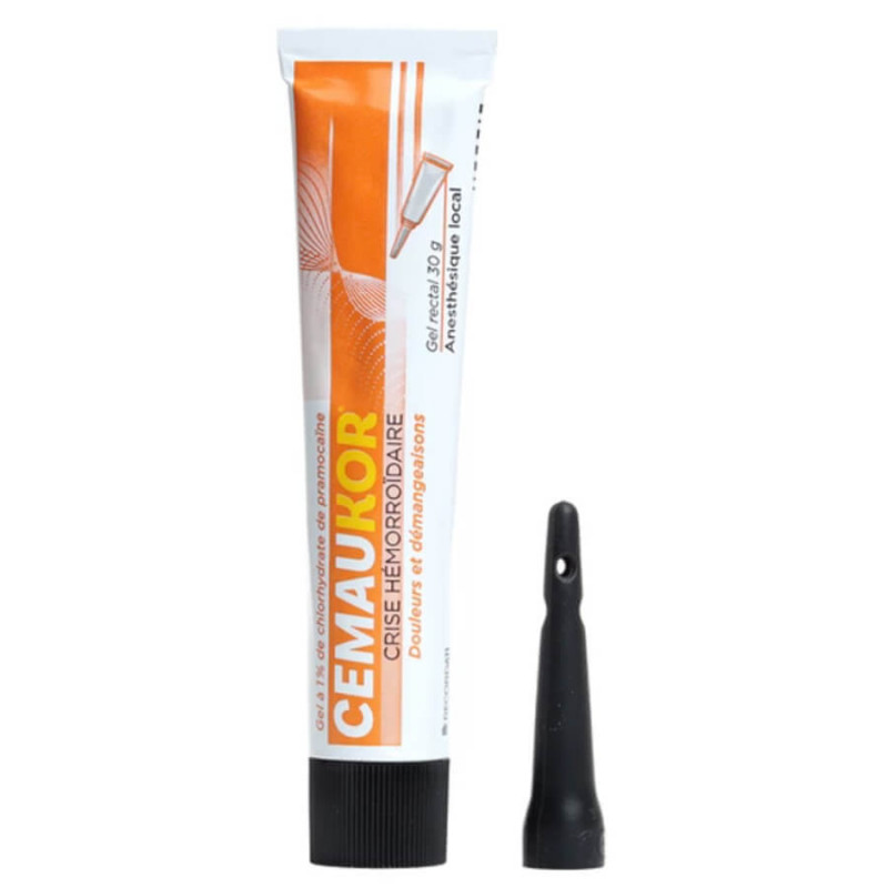 Cemaukor 1 % gel crise hémorroïdaire 30 gr 3400930310717 Tube