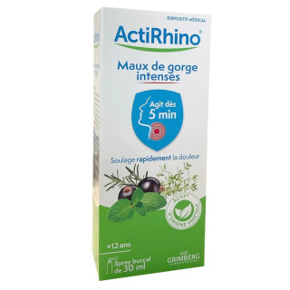 Grimberg ActiRhino Spray maux de gorge intenses 30 ml 3770035140022