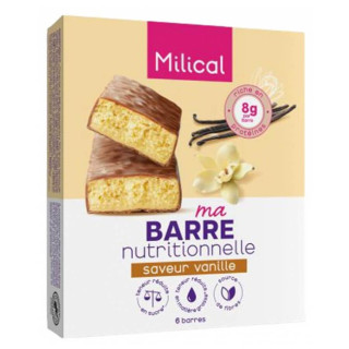 Milical 6 Barres protéinées saveur vanille 3175681082496