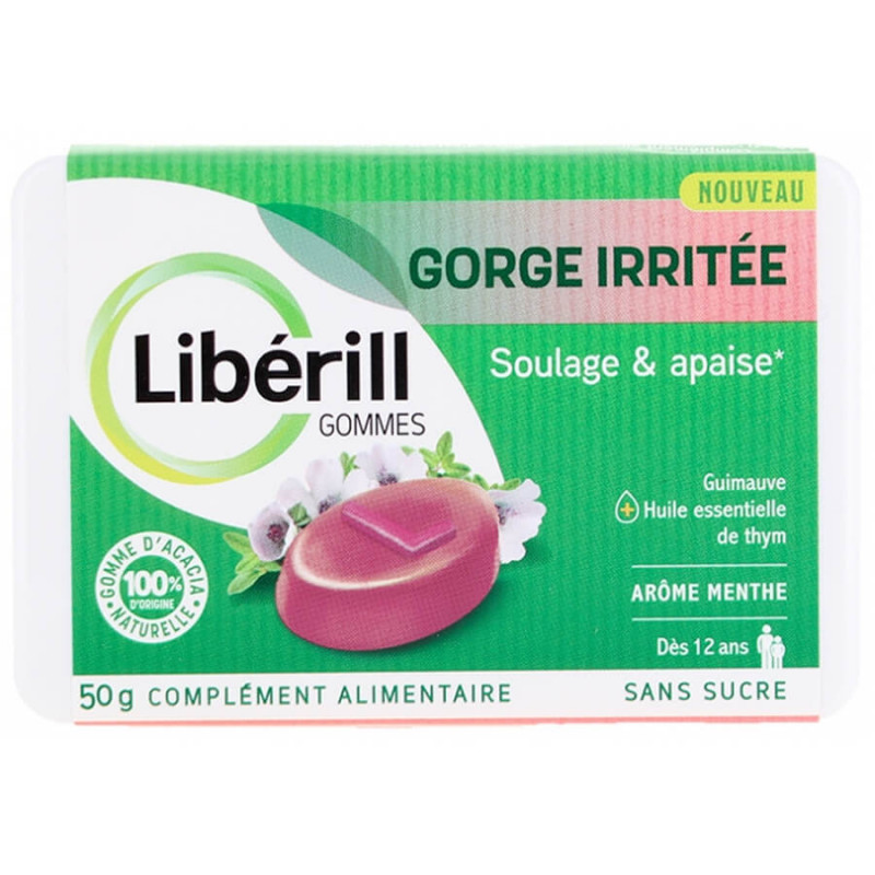 Libérill Gommes Gorge Irritée 50 gr 3577056028274