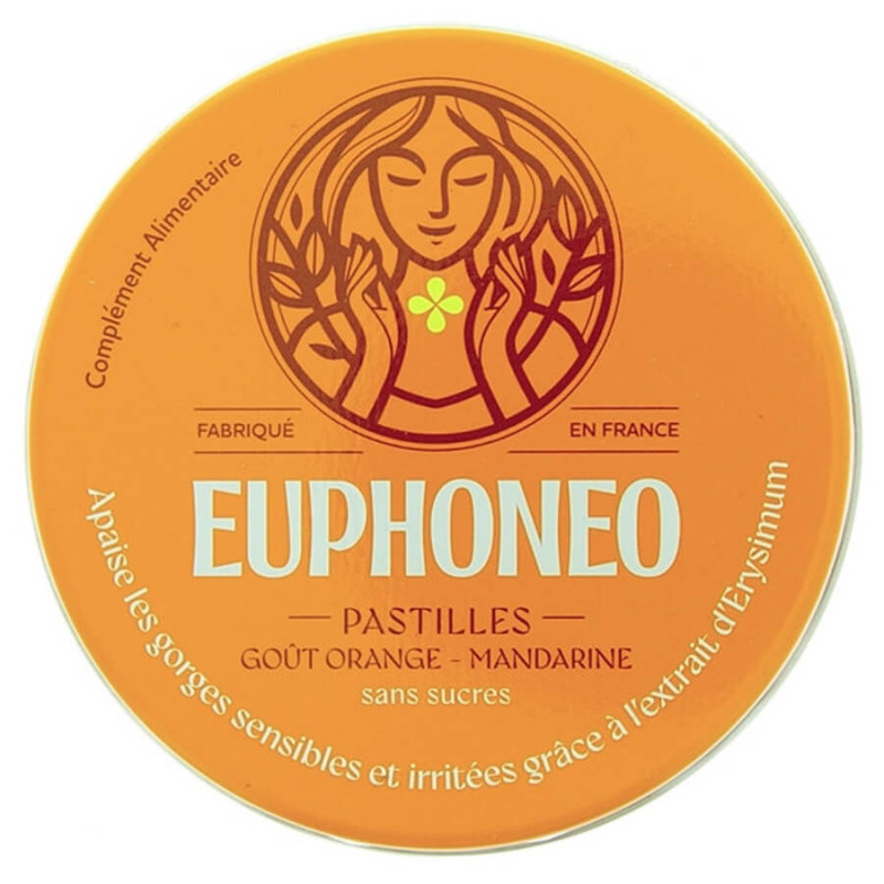 Euphoneo 50 Pastilles Orange Mandarine 3760001043198