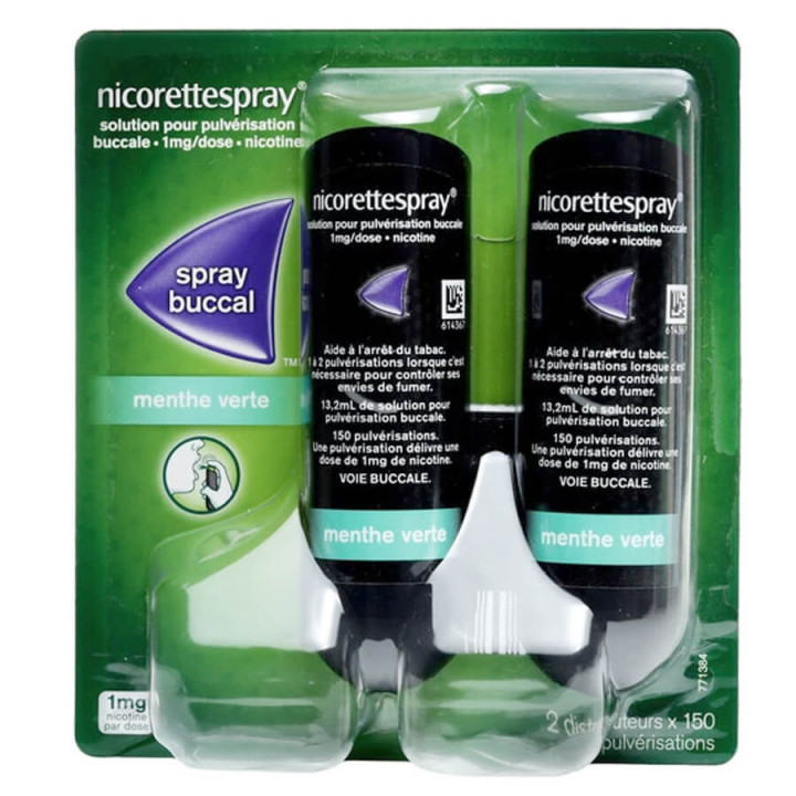 Nicorette Spray 1 mg menthe verte 3400930319673