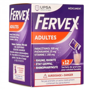 Fervex Adult 12 sachets Granules with sugar
