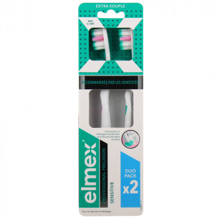 Elmex Professional Precision Sensitive Brosses à Dents Extra Souple Lot de 2 8718951714496