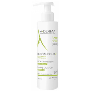 Aderma Dermalibour + Gel nettoyant moussant anti-bactérien. Flacon de 200ML