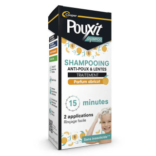 Pouxit Shampoing Anti-Poux et Lentes Abricot 100 ml 3614810009206
