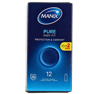 Manix Pure Easy Fit 10 Préservatifs 2 offerts 3532281463528