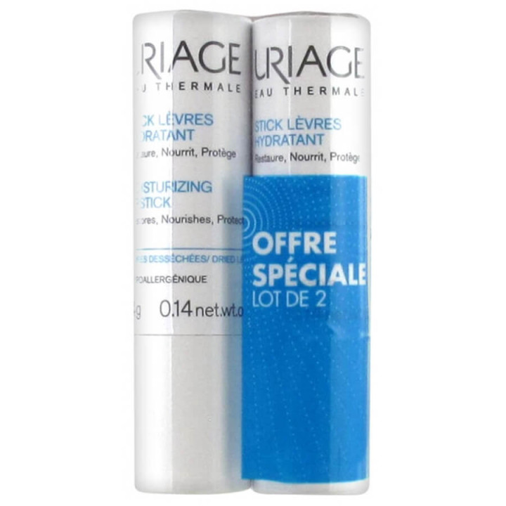 Uriage Moisturizing Lip Stick Set of 2 x 4 gr