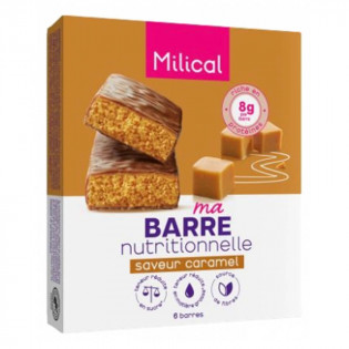 Milical 6 Barres protéinées saveur caramel 3175681026667