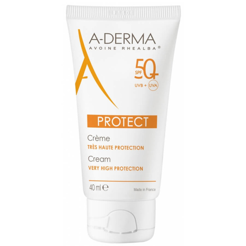 A-DERMA Protect Crème Très Haute Protection SPF50 Sans Parfum 40 ml 3282770202120