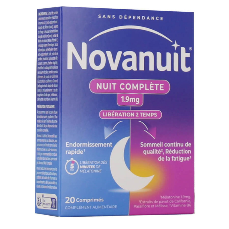 Novanuit Nuit Complète 20 Comprimés 3664798079203