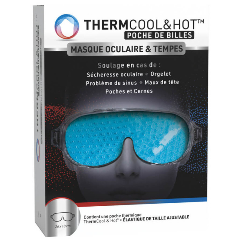 ThermCool Hot Poche de Billes Masque Oculaire Tempes Chaud Froid Bausch Lomb 3614790001399