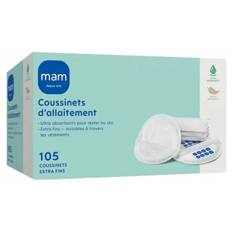 MAM Coussinets Allaitement Extra-Fins 105 Coussinets 9001616871849
