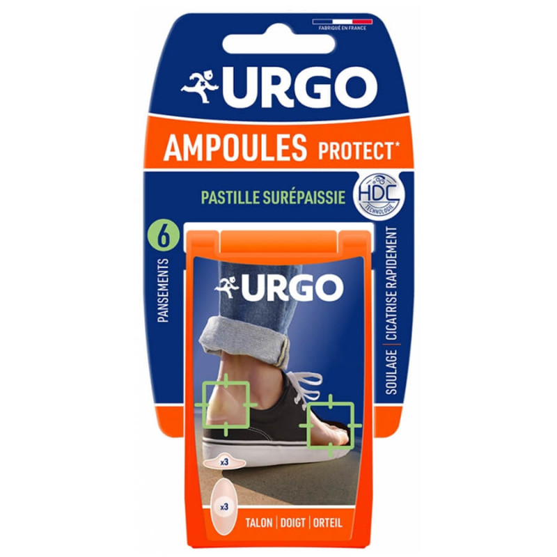 Urgo Ampoules Protect Talon Doigt Orteil 6 Pansements 3664492019505