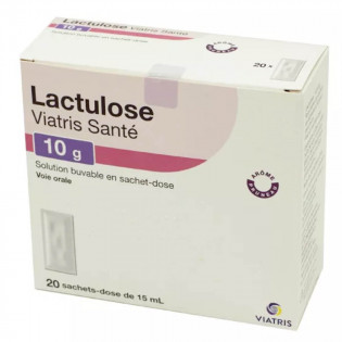Lactulose Viatris Santé Solution buvable 10 g 20 sachets-dose 15 ml 3400935838582