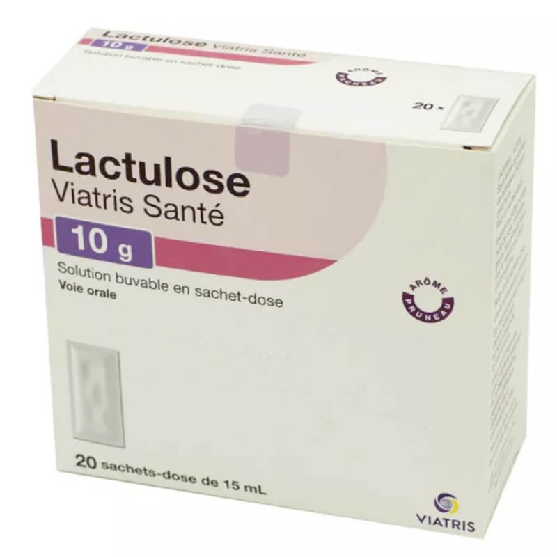 Lactulose Viatris Santé Solution buvable 10 g 20 sachets-dose 15 ml 3400935838582