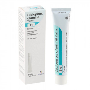 Viatris Ciclopirox Olamine 1% Crème Tube 30 gr 3400930207420