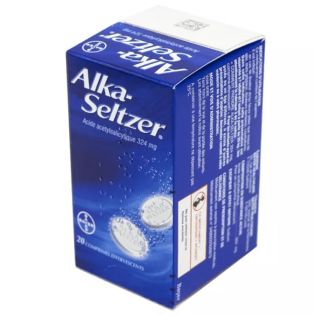 Bayer Alka Seltzer 324 mg 20 effervescent tablets