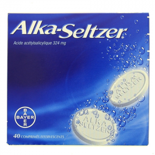 Bayer Alka Seltzer 324 mg 40 comprimés effervescents 3400932911042
