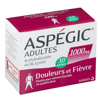 Aspegic 1000mg 30 sachets powder