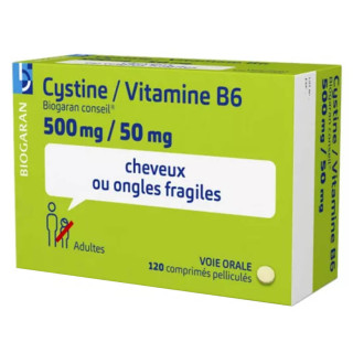 Cystine B6 Biogaran 120 comprimés pelliculés 3400921674835