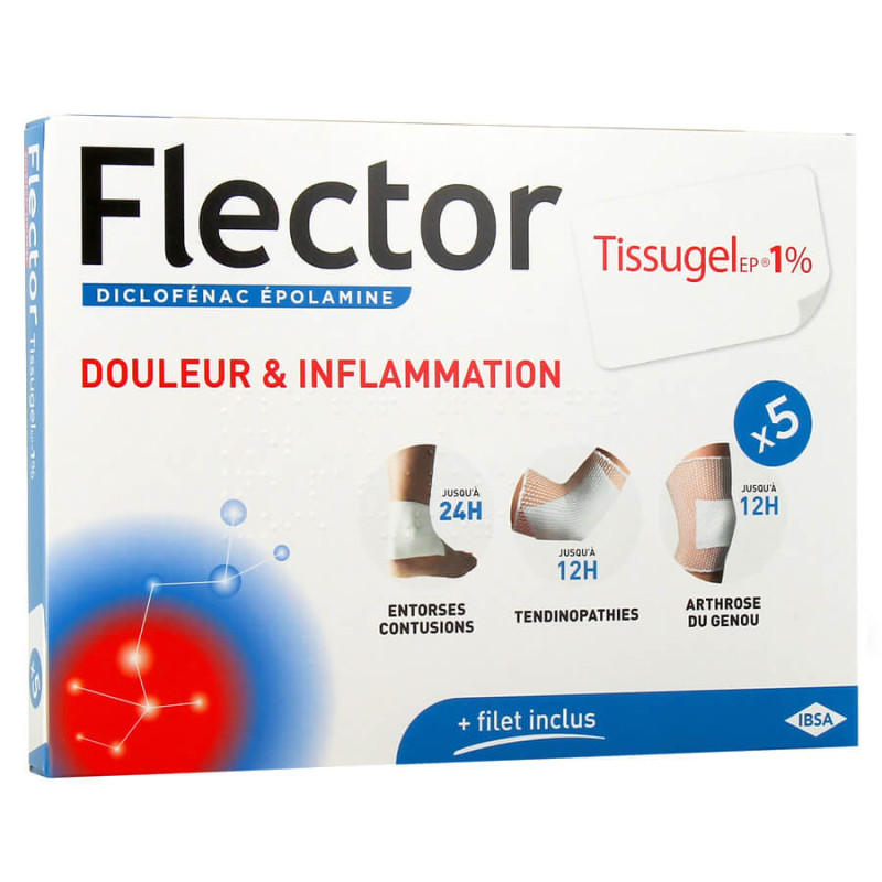 Flector tissugel 5 emplatres 10cmx14cm 3400937822336