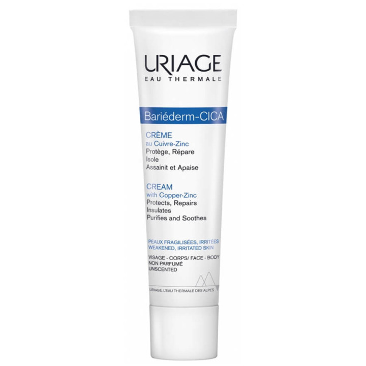 Uriage Bariéderm-CICA Crème Réparatrice au Cu-Zn tube de 100 ml 3661434004742