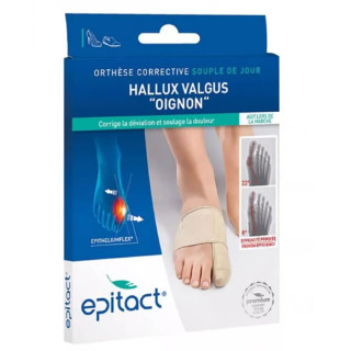 Soft Corrective Daytime Orthosis for Hallux Valgus, Size S (Small) - Epithelium Flex - Box of 1 | Epitact