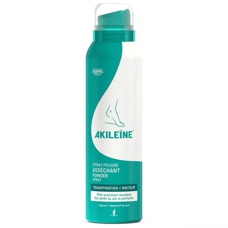 Akileïne Spray Poudre asséchant pour très forte transpiration 150 ml 3323034408701