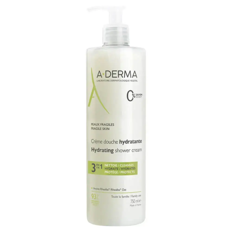 3-in-1 Moisturizing Shower Cream, 750 ml | A-Derma