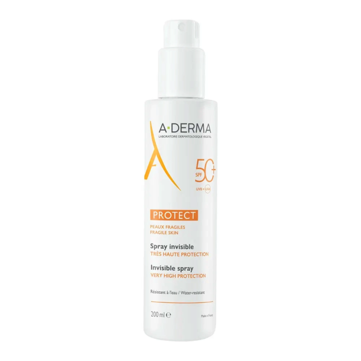 Invisible Protect Spray, Very High Protection SPF 50+, 200 ml | A-Derma