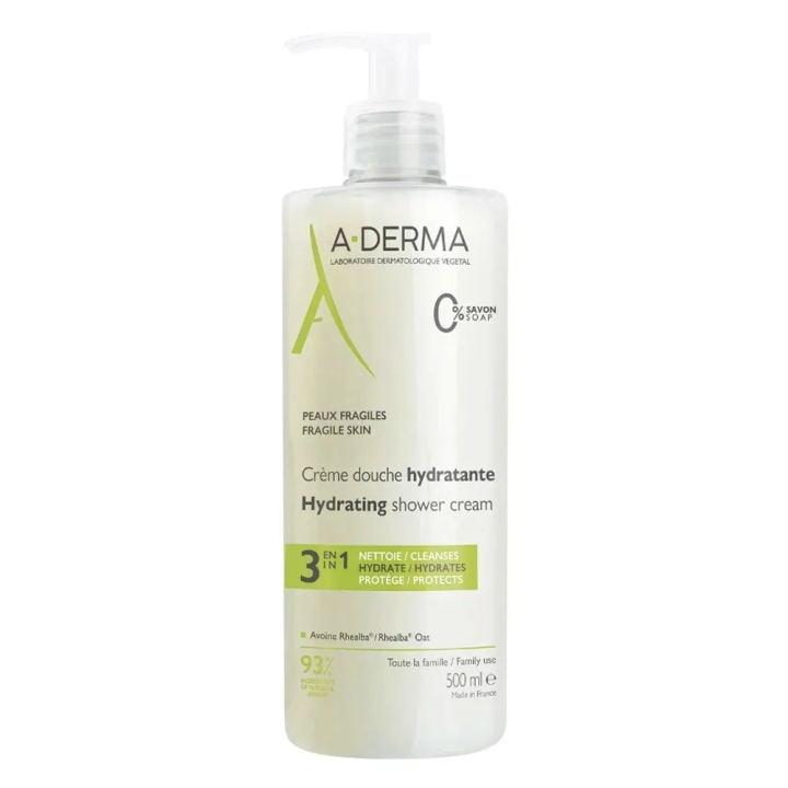 A-Derma Crème Douche Hydratante 3 en 1 500 ml 3282770396560