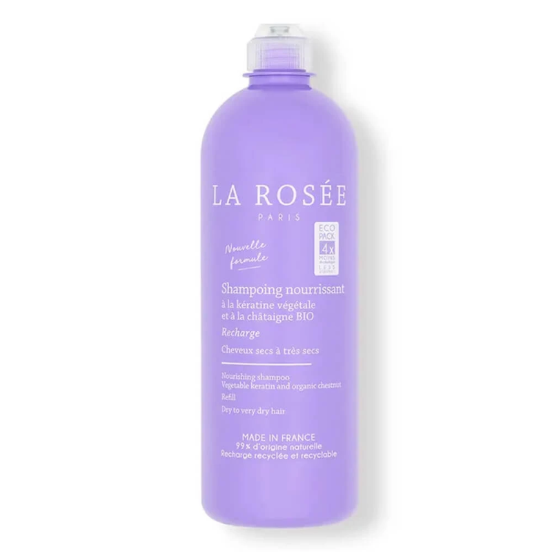 La Rosée Recharge Shampoing Nourrissant à la Kératine Végétale et Protéines de Blé 400 ml 3667235002314