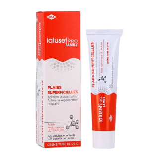 Ialuset Pro Family Crème Cicatrisante Plaies Superficielles 25 gr 3700640502021