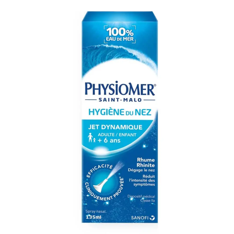 Physiomer Hygiène Nasale Jet Dynamique Spray 135 ml 3582910005643