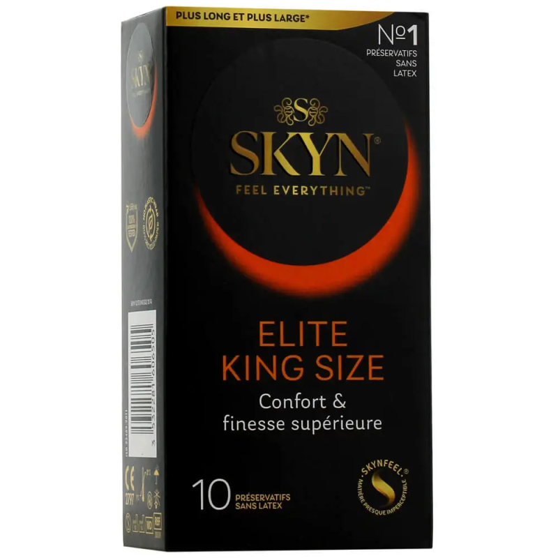 Manix Skyn Elite King Size Préservatifs confort et finesse supérieure 10 préservatifs 3532281606505