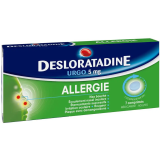 Urgo Allergie Desloratadine 5 mg 7 Comprimés 3400927326707