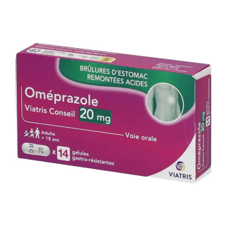 Omeprazole Mylan Conseil 20 mg 14 capsules