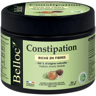 Belloc Organic Constipation Relief Powder 184g | Psyllium & Fiber by Urgo