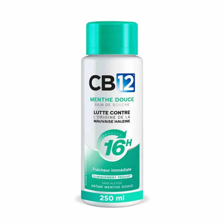 Cb12 Mild Bain De Bouche 12h d'Haleine Fraîche Menthe Légère 250 ml 3595890210501