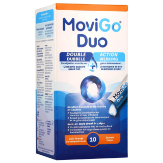 Movigo Duo Constipation associée aux gaz et ballonnements 10 Sachets 5012748617902