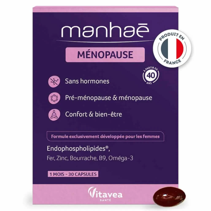 Manhaé Pré-ménopause Ménopause Sans Hormones 30 Capsules 3515484271695