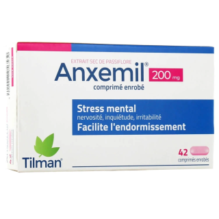 Anxemil 200 mg stress nervosité Boite de 42 comprimés 3400927956539