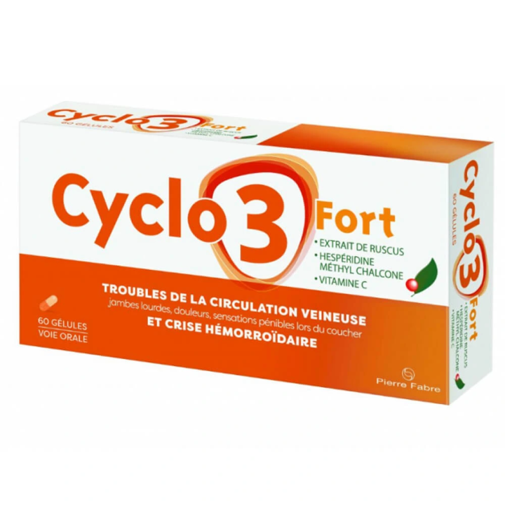 Cyclo 3 Fort 60 Capsules | Venous Circulation Disorders and Hemorrhoidal Flare-Ups