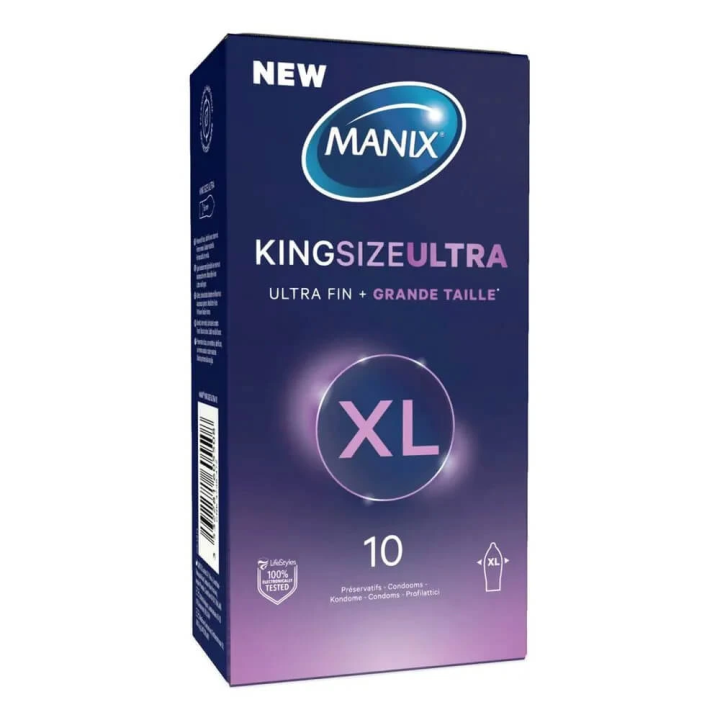 Manix King Size Ultra 10 XL Condoms | Comfort & Thinness