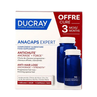 Ducray Anacaps Expert Chute de cheveux chronique 3 mois 90 gélules 3282771003047
