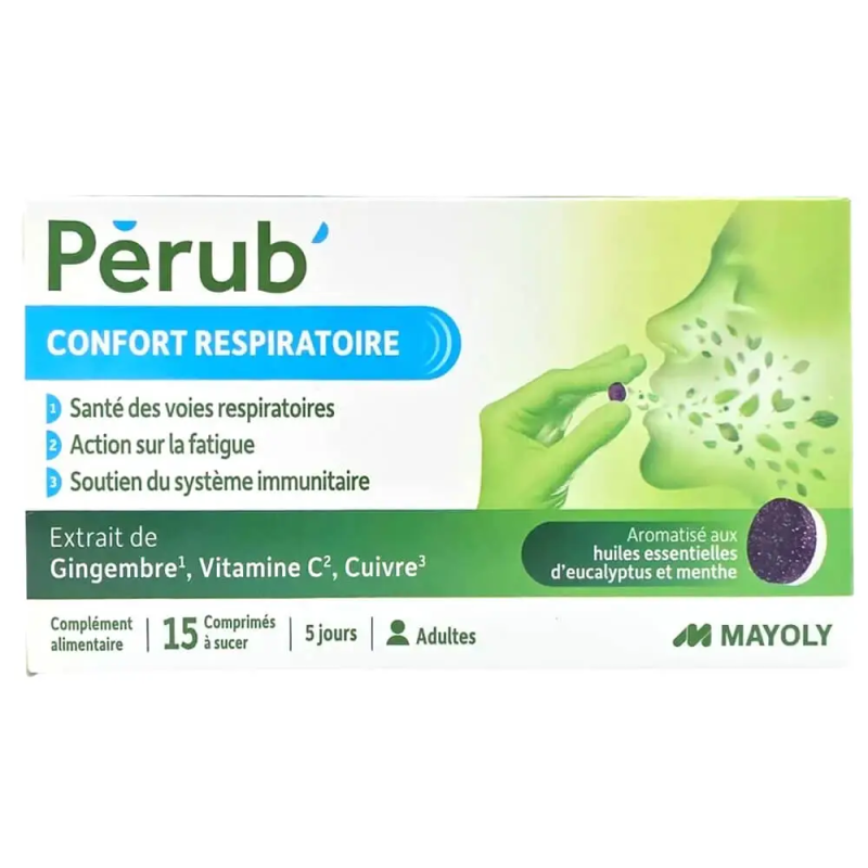 Pérub' Respiratory Comfort 15 Tablets | Respiratory Tract, Fatigue, and Immune System